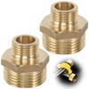 Bangbobi Brass Double Nipple Reduction 1 to 1/2 Inch Hose