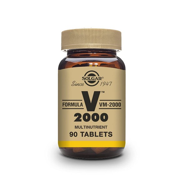 Solgar Formula VM-2000 (Multinutrient System), 90 Tablets - Premium Quality Multiple - Contains Zinc - Supports A Healthy Immune System - Vegan, Dairy Free, Kosher - 45 Servings
