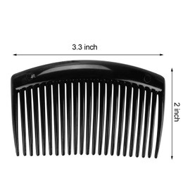 24 Pcs French Twist Comb Plastic Side Hair Combs with 23 Teeth Hair Comb Hair Clip Combs for Fine Hair Hair Accessory for Women