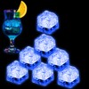 Light Up Ice Cubes for Drinks, 48PCS White LED Ice