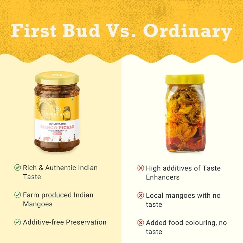 First Bud Organics Pickle Mango | Mothers Recipe | Homemade