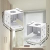 Waziaqoc 4PCS Blind Brackets, 1 Inch Low Profile Box Mounting
