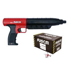 1-1/4" Washered Fastener + .22 Cal Powder Actuated Tool with Silencer