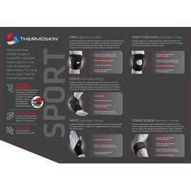 Thermoskin Sport Ankle Wrap, One Size, Black