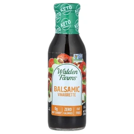 Walden Farms Balsamic Vinaigrette - Calorie-Free, Gluten-Free, Low Carb, Keto-Friendly, Vegan, Sugar-Free, Dressing with Classic Balsamic Flavor for Salads & Marinades, (12 oz Bottle)