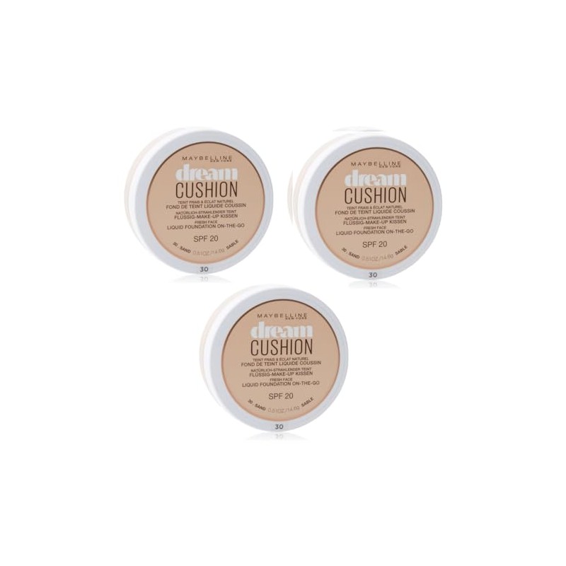 Maybelline New York Foundation dream cushion 30 Sand, Pack of