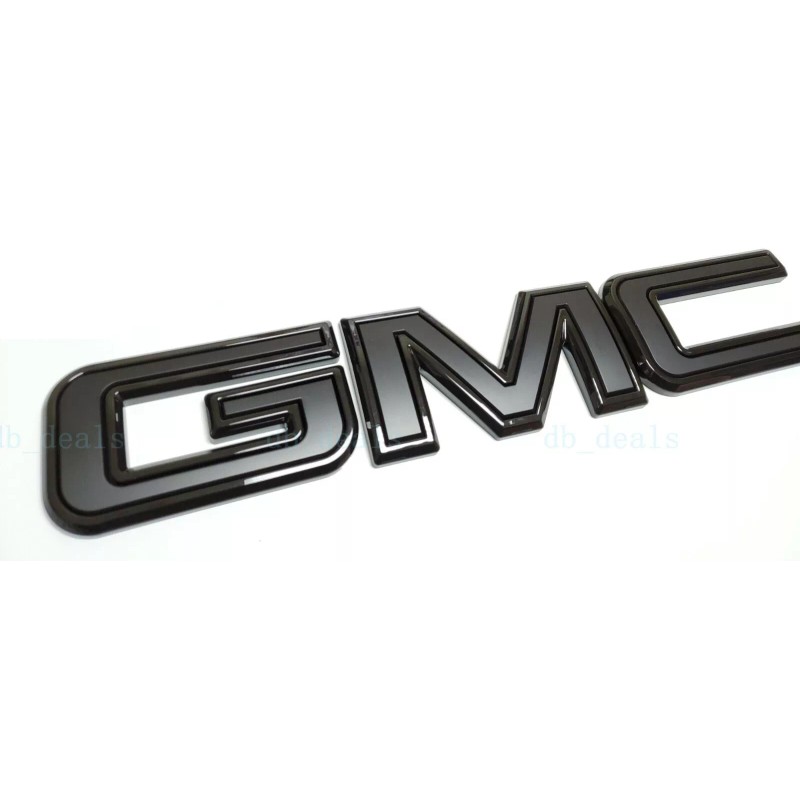 GMC Rear Tailgate Only All Black Emblem 2019+ GMC Sierra