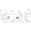 UNITRAILER Side wall fastener counterpart Z-15 Steelpress