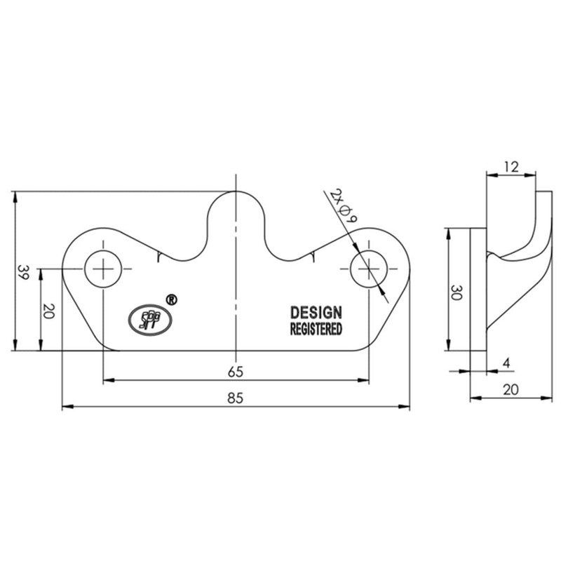 UNITRAILER Side wall fastener counterpart Z-15 Steelpress