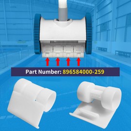 Vsttar Qty 4 The Pool Cleaner 896584000-259 Front Skirt with Rollers, Compatible with Hayward Poolvergnuegen 2X 2-Wheel 4X 4-Wheel and Pressure Side Automatic Cleaners, White