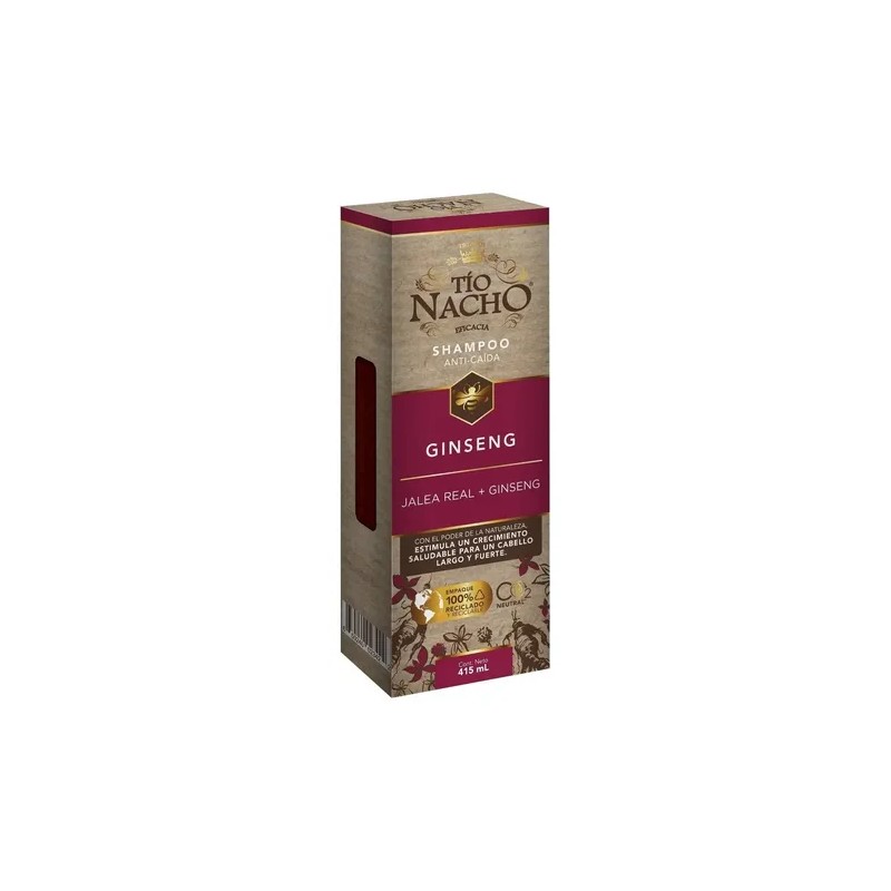 Shampoo Tío Nacho Ginseng + Jalea Real Anti-Caída 415 ml