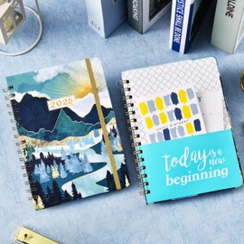 2025 Diary - Diary 2025 from January 2025 to December 2025, Diary 2025 Week to View, A5 Diary, 21.5 x15.5 x1.5 cm, blue