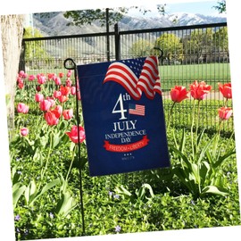 MERRYHAPY Independence Day Garden Flag Double Sided Patriotic Decor for Outdoor Spaces Unique Courtyard Decoration for Memorial Day and July Celebrations