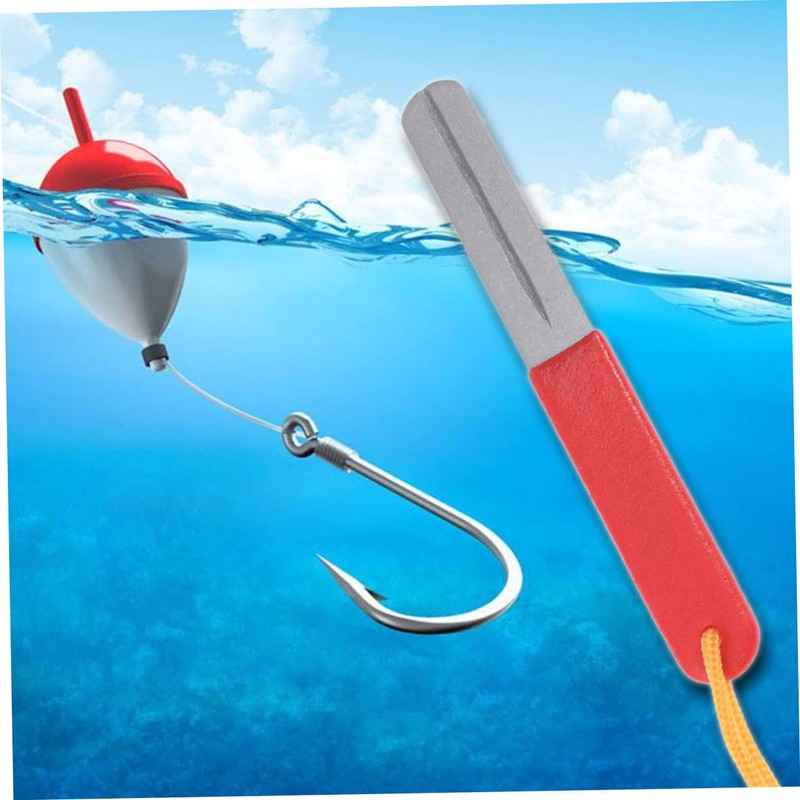 OSALADI All-in-one Fishing Gear 10x1cm Hook Sharpener with 600/800 Grit