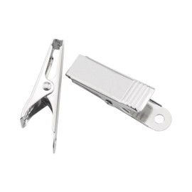 JianLing 20PCS Serrated Spring Clip Multifunction Clip Iron Alligator Clip Nickel Color Metal Mini Clip 39mm For Photo Wall Office Home Decoration