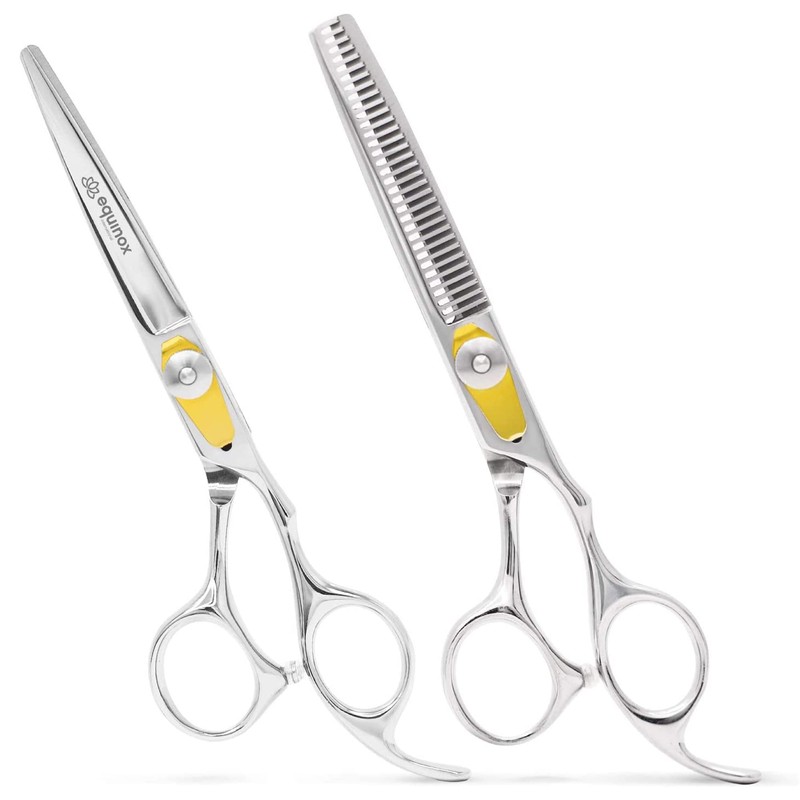 Equinox Professional Razor Edge Series Hair Cutting Scissors Set -