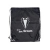 Sai Creations Team Groom Drawstring Bag - Black Polyester -