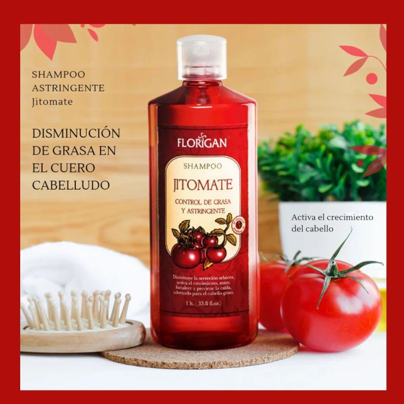 Shampoo Astringente De Jitomate Florigan® 1lt.