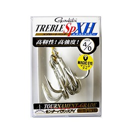 Gamakatsu Triple Hook Treble SP XH Extra Heavy 4/0 No. 5 Silver