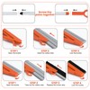 MAVRIZ Air Broom with Removable Rubber Strip and Broom Bristle,