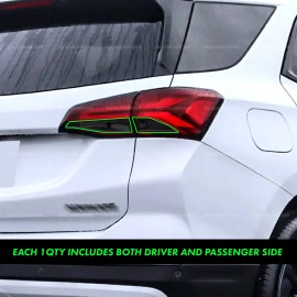 Deliciousticker For 2022-2024 Equinox Tail Light Reverse Rear Decal Smoke Tint Overlay Vinyl Ppf