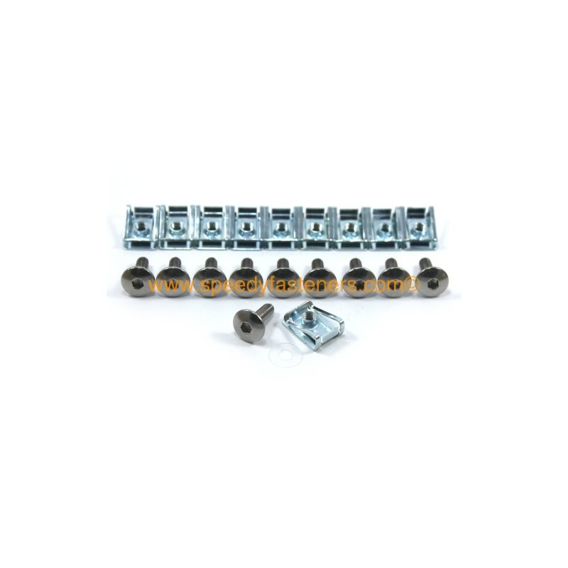 Motorcycle Fairing Bolts & Clips - Stainless Steel Pan Button