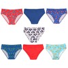 Thingimijigs Boys' 7 Pack Cotton Briefs – Transport Prints –