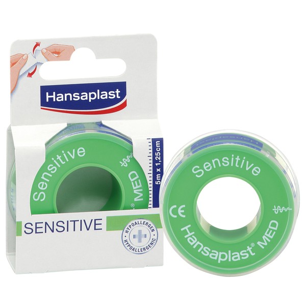 Hansaplast Sensitive Plasters 5 m x 1.25 cm Pack of 4