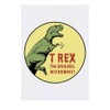 Azeeda 'Lustiger T-Rex-Dinosaurier' Temporäres Tattoo - Hautfreundlicher & Ungiftiger Abziehbild