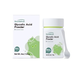 Glycolic Acid Powder, 4OZ / 116g, 99.9% Purity, Cosmetic Grade, DIY Glycolic Acid Mask, Make Your Own Glycolic Acid Lotion and Serum, Glycolic Acid Powder For Homemade Cosmetics