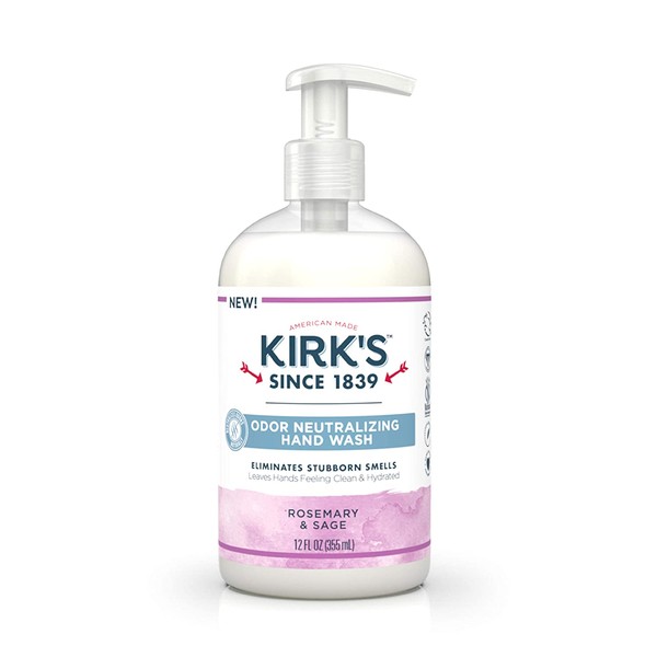 Kirk's Odor Neutralizing Hydrating Hand Soap, Rosemary Sage 12 Ounce