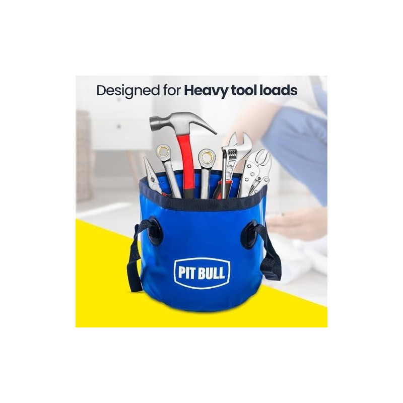 11L Leak-Proof Plumbers Bucket – Collapsible, Heavy-Duty, Reinforced Base –