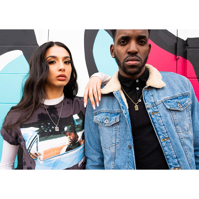 ANDRO Initial Necklace (Gold, R)