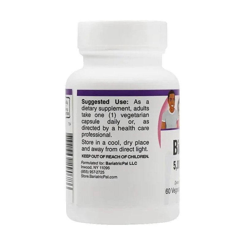 Bariatricpal Biotina 5000mcg Cápsulas Fácil De Tragar 60ct