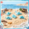 Geelin 50 Pcs Mini Resin Hammerhead Shark Figurines, Tiny Sharks