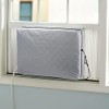 Indoor Air Conditioner Cover, AC Unit Window Cover for Inside Double Insulation with Elastic Drawstring 17 x 13 x 3.5 inches (L x H x D)