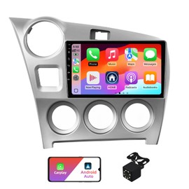 2+32G Android 13 Double Din Car Radio Stereo for Toyota Matrix 2009-2014 with 9" Touchscreen Radio Built-in Wireless Carplay/Android Auto/GPS/Bluetooth/FM/AUX-in/SWC/Camera