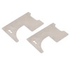 2 PCS Firefighter Door Opener Tool 0.7mm Thick Multifunctional Stainless