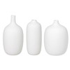 blomus CEOLA Set of 3 Ceramic Flower Vases, White