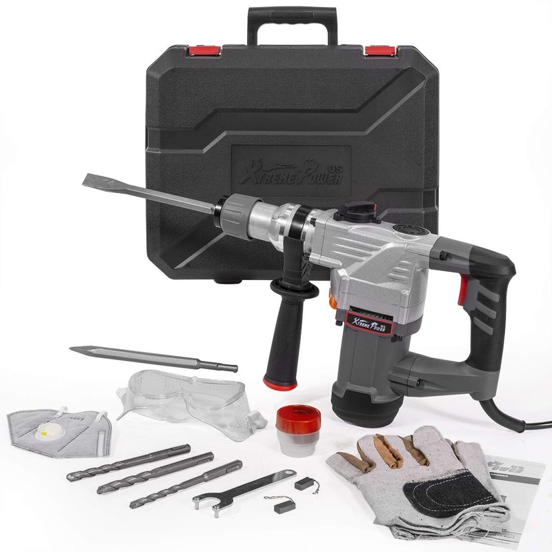 XtremepowerUS 1180W SDS-Plus Electric Rotary Demolition Chipping Hammer 1-1/4" Combination