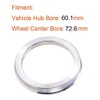 ZHTEAPR Wheel Hub Centric Rings 60.1 to 72.6 OD=72.6mm ID=60.1mm