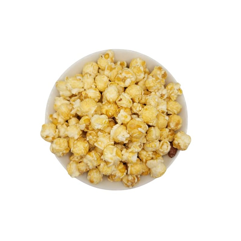Cashew Almond Toffee Popcorn | Produced in Gibbon, Nebraska |