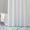 ANAZOZ 47In Width Shower Curtain,Shower Curtains White Solid Color Shower