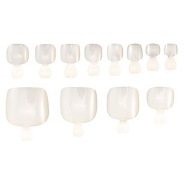 Healeved Easy Apply Nail Art Tips 600pcs Toe Decoration Full Cover Nail Art Supplies for Nail Salons and Diy Projects