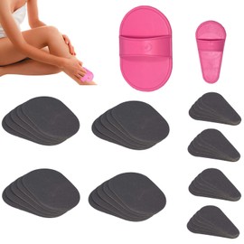 40x Exfoliating Hair Removal Pad Set Smooth Away Legs Skin Pads Arm Face Remover Device Eraser Tool Magic Exfoliation Body Silky Exfoliator