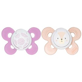 CHICCO, Set de Chupón para Bebé PhysioForma Comfort, 6 a 16 meses, Color Rosa