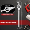 NATGAI Adjustable Fire Hydrant Wrench, 20" Spanner Tool Fits 1-1/2"
