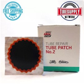 Rema No.2 Rema Tip Top Tube Patch Repair (1 3/4", 44mm) Round (30 per Box) Auto Moto