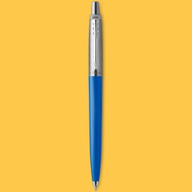 Parker Jotter Originals Ballpoint Pens | Retro Collection | Blue, Orange & Yellow Barrels | Blue Ink | Set of 3 | Gift Boxed