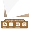 Lesnlok Matte White Acrylic Sheets 1/4 inch Thick 6mm 1
